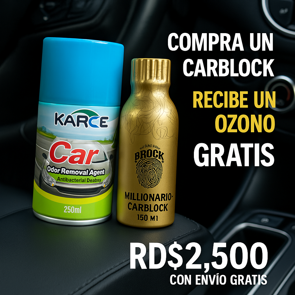 super oferta Carblock + 💧 Ozono desinfectante gratis
