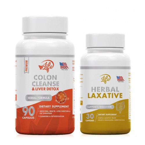 COMBO DETOX DIGESTIVE Colon Cleanse + Herbal Laxative