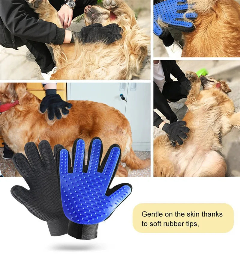 Guantes para peinar mascotas