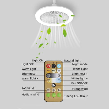 Ventilador Inteligente de Techo con Luz