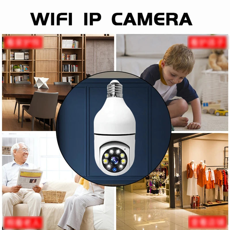 Cámara Bombilla Seguridad WiFi HD