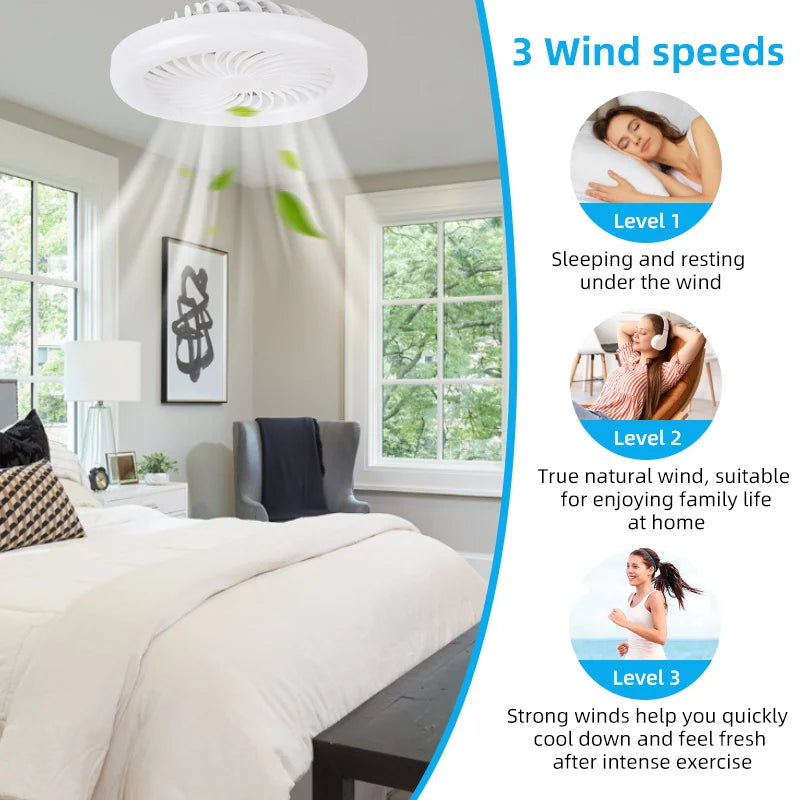 Ventilador Inteligente de Techo con Luz