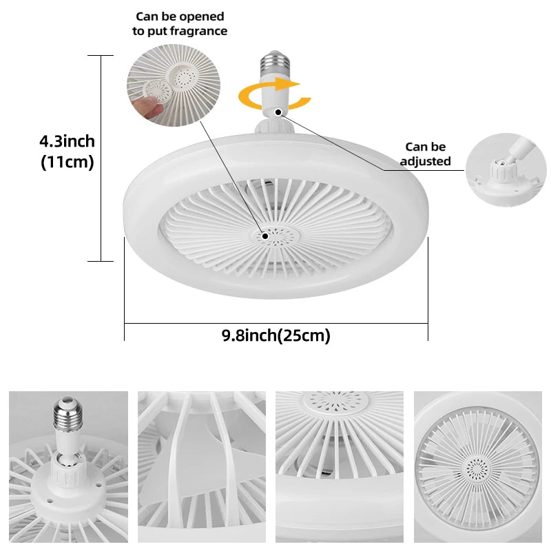 Ventilador Inteligente de Techo con Luz